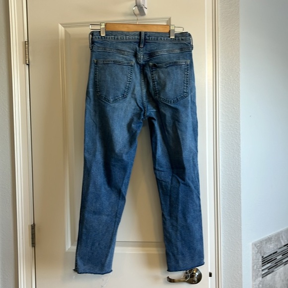 GAP Blue Straight Leg, cropped Jeans - Picture 3 of 5